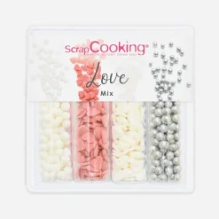 Clearance ScrapCooking 4 Mix Love Hearts Sweet Decoration Pots