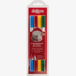 Cheap Dekora 4 Multicolored Edible Markers