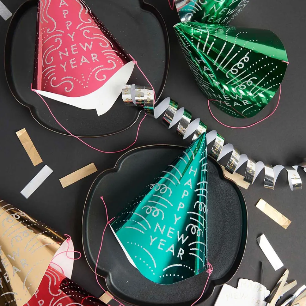 Best Rico Design 6 Multicolored Happy New Year Pointy Hats
