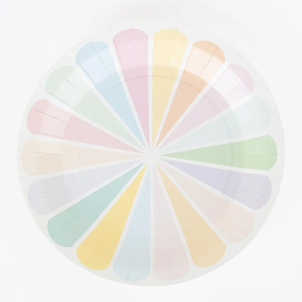 Sale My Little Day 8 Multicolored Pastel Plates