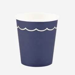 Store Party Pro 8 Navy Blue And Gold Cups