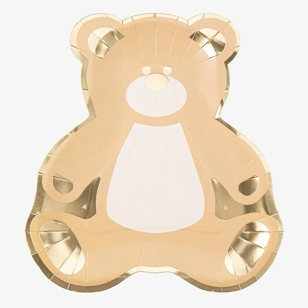 Cheap Arty Fêtes Factory 8 Nude And Gold Teddy Bear Plates