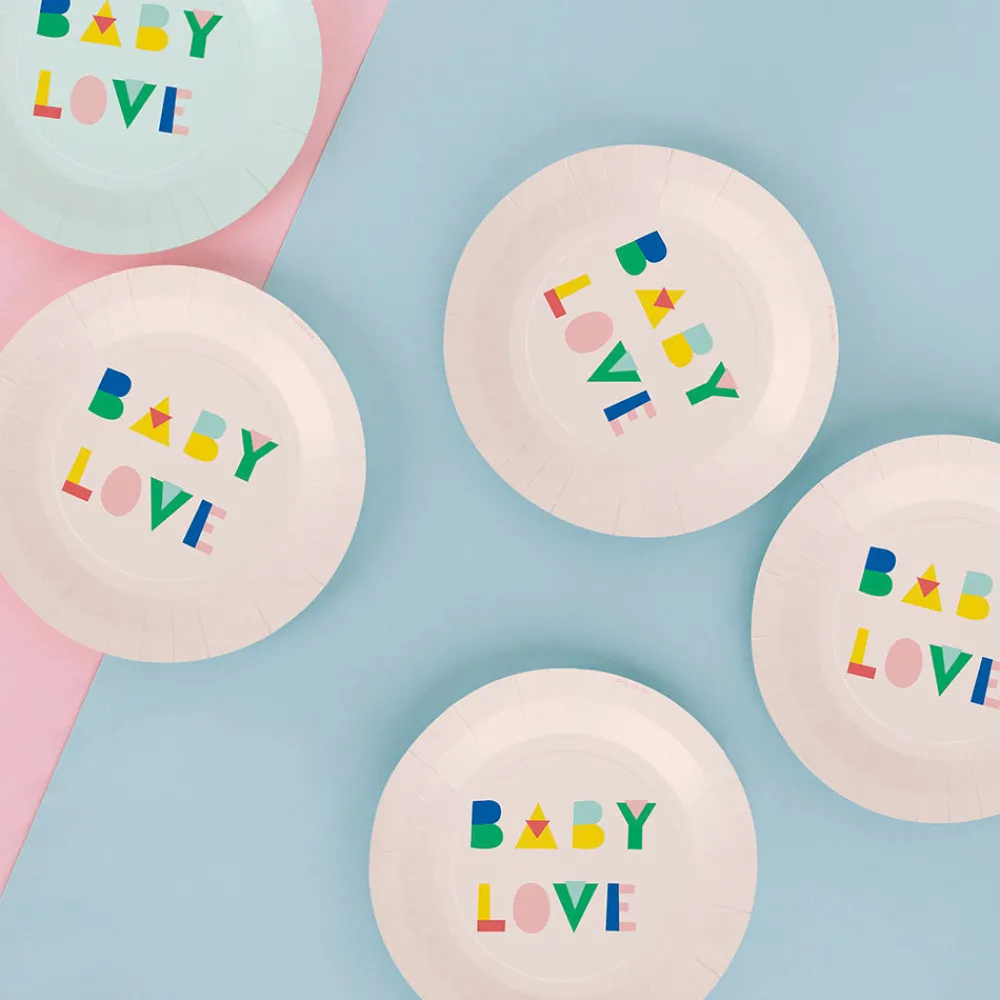 Flash Sale My Little Day 8 Nude Baby Shower Plates