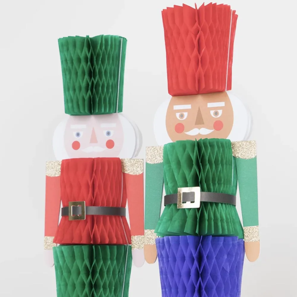 Cheap Meri Meri 3 Nutcracker Christmas Honeycomb Decorations