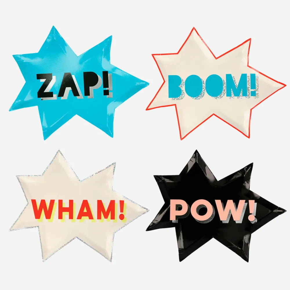 Online Meri Meri 8 Onomatopoeia Plates