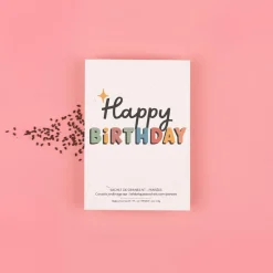New La Fabrique à sachets 1 Packet Of Seeds - Happy Birthday
