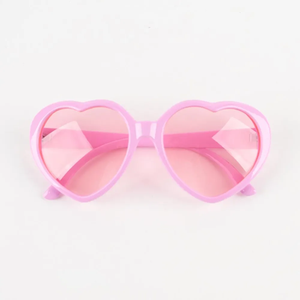 Online Party Deco 1 Pair Of Heart Glasses - Pink