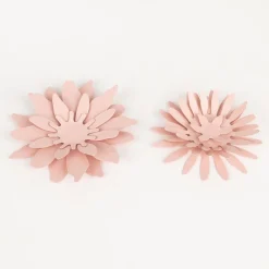 Fashion Party Deco 3 Paper Decorations - Pink Flowers