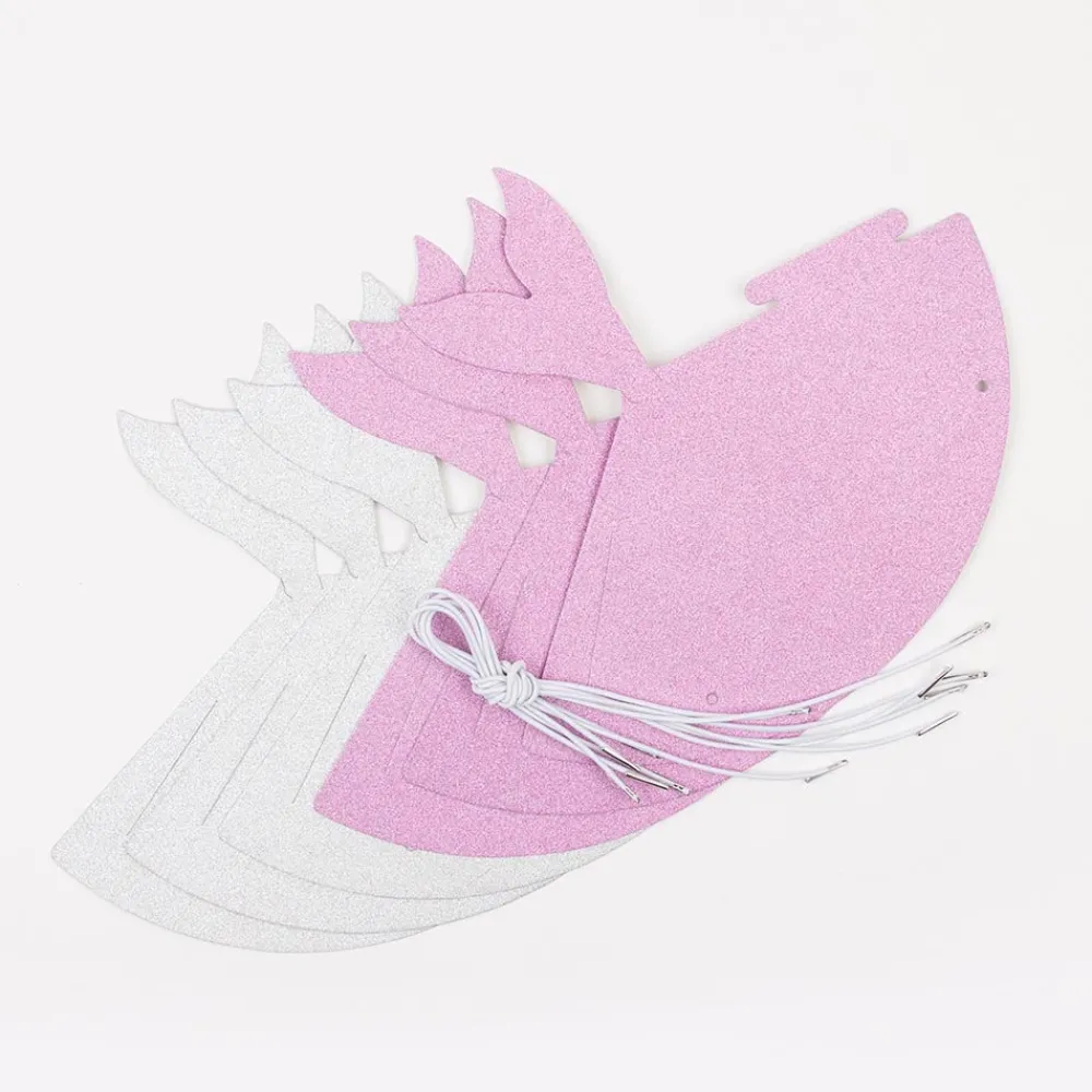 Best Party Pro 6 Party Hats - Glitter Mermaid