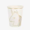 Cheap Arty Fêtes Factory 8 Pastel And Gold Unicorn Cups