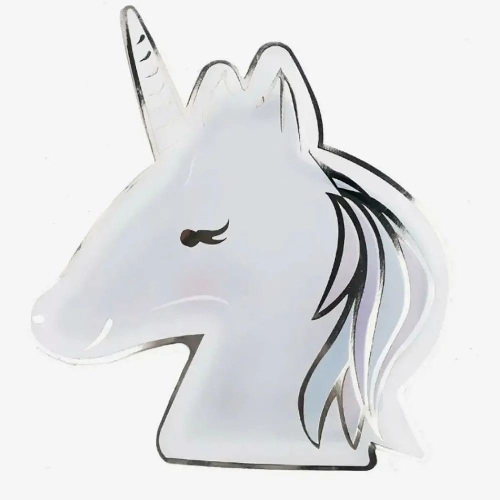 Fashion Arty Fêtes Factory 8 Pastel And Gold Unicorn Plates