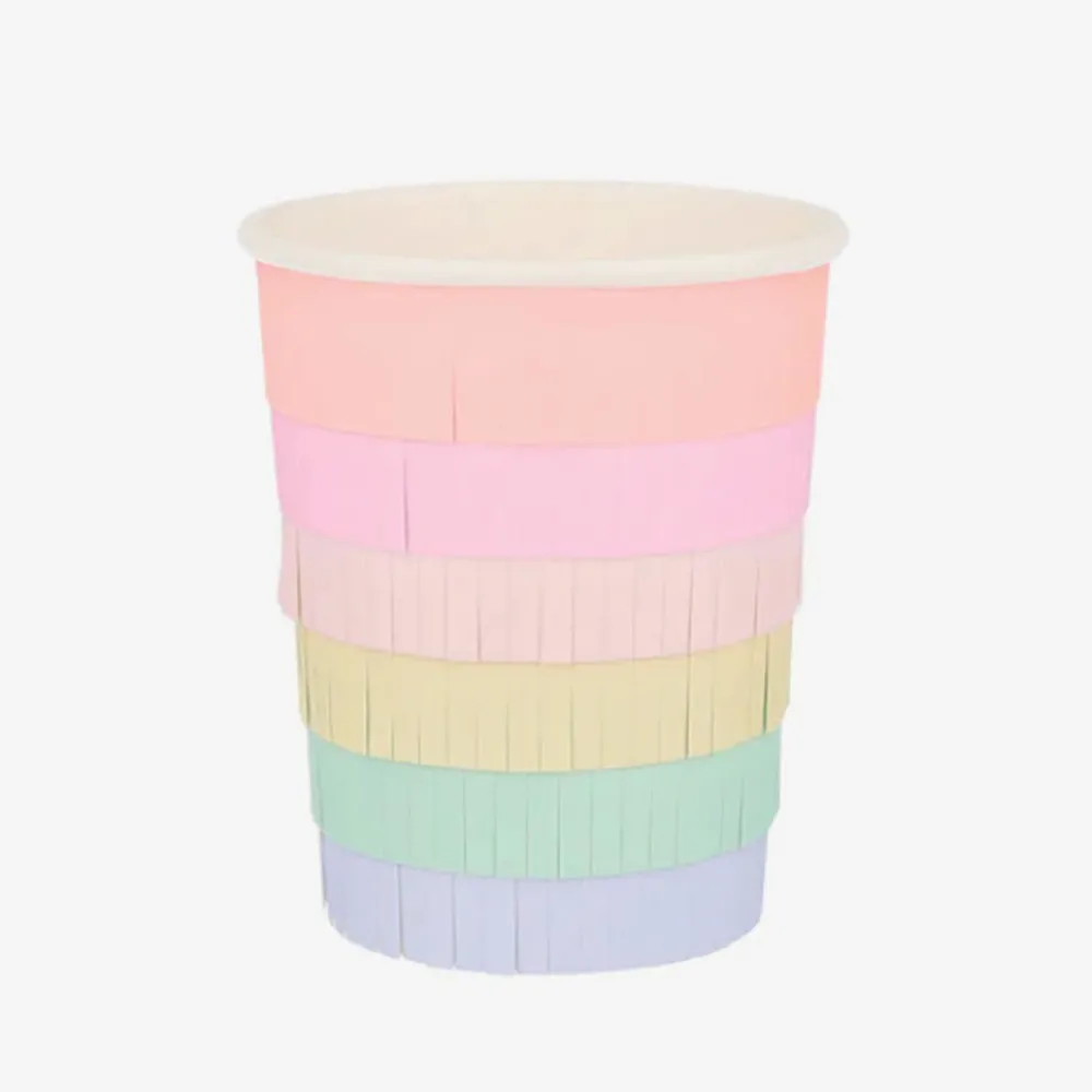 Best Meri Meri 8 Pastel Cups With Fringes