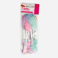 Hot Graine Créative 8 Pastel Embroidery Threads