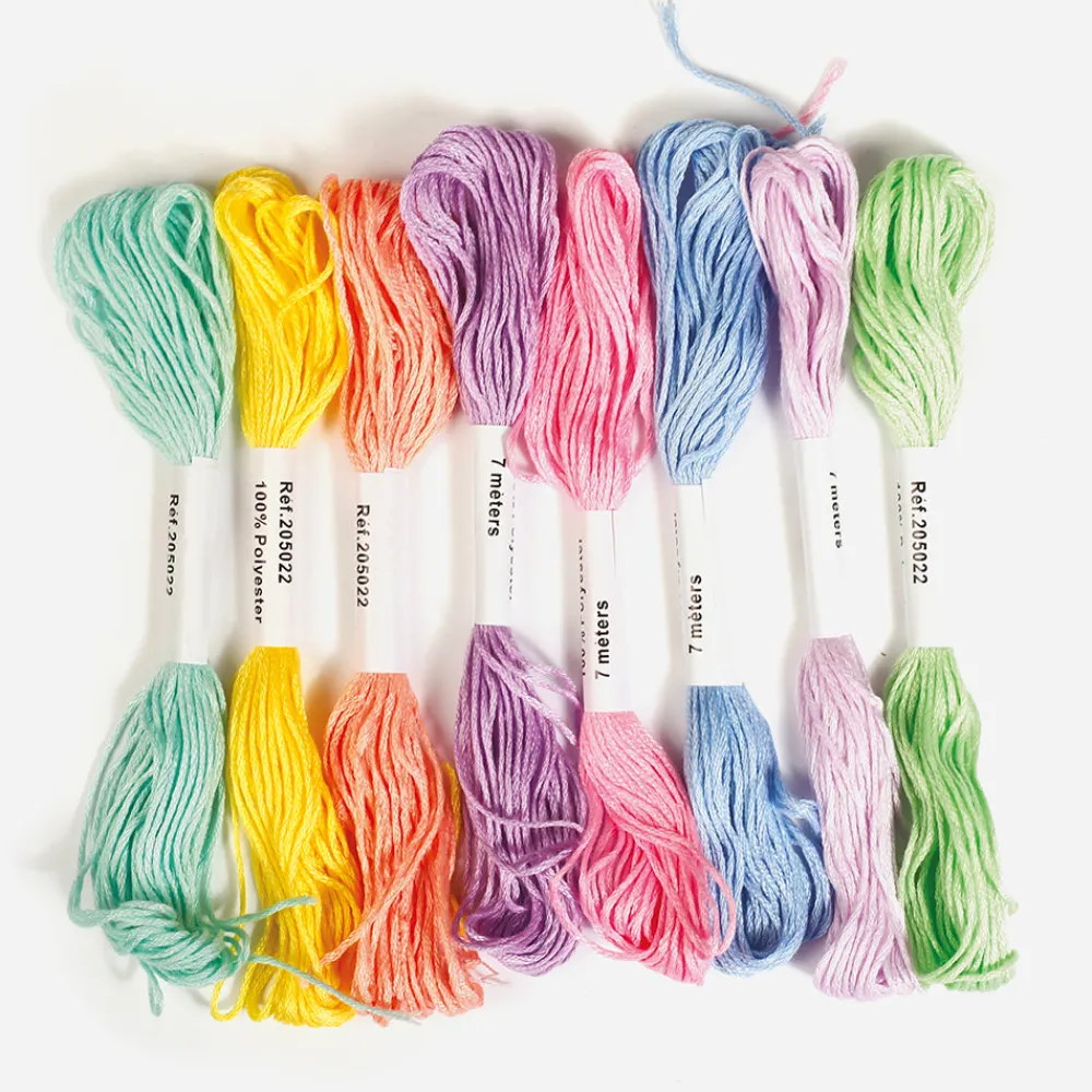 Hot Graine Créative 8 Pastel Embroidery Threads
