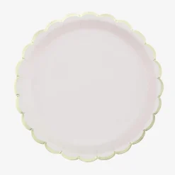 Discount Party Pro 8 Pastel Pink Scalloped Plates