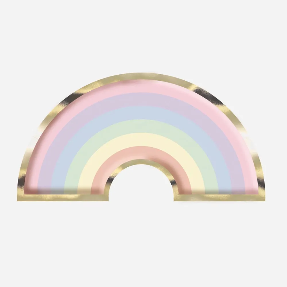Hot Party Pro 8 Pastel Rainbow Plates