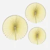 Discount Party Pro 3 Pastel Yellow Paper Rosettes