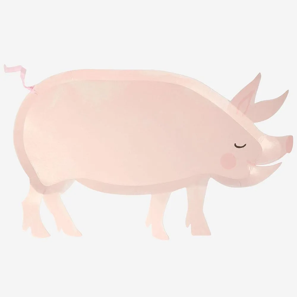 Fashion Meri Meri 12 Pig Plates