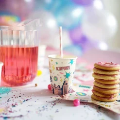 Shop Great Pretenders 8 Pink And Blue Super Hero Cups