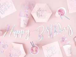 Sale Party Deco 6 Pink B'Day Cups