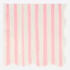 Store Meri Meri 16 Pink Striped Napkins