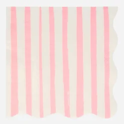 Store Meri Meri 16 Pink Striped Napkins