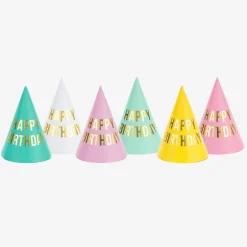 Outlet Party Deco 6 Pointed Happy Birthday Hats