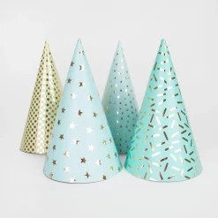 Sale Rico Design 8 Pointed Hats - Blue And Metallic