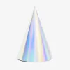 Cheap Party Deco 6 Pointed Hats - Iridescent
