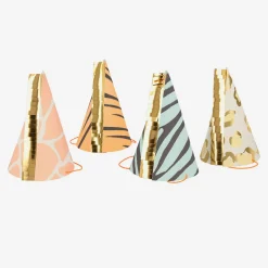 New Meri Meri 8 Pointed Safari Animal Hats