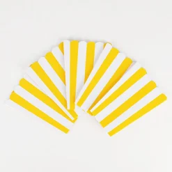 Discount Amscan 5 Popcorn Boxes - Yellow Stripes