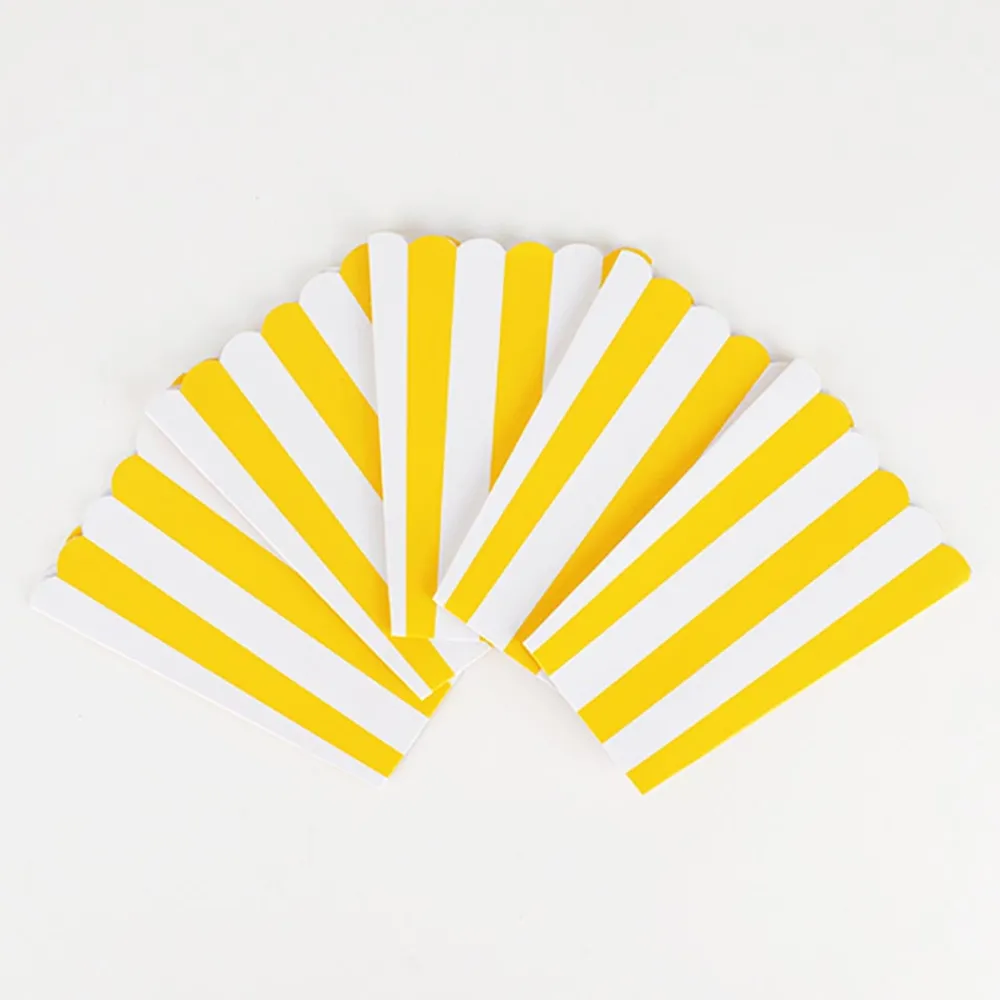 Cheap Amscan 5 Popcorn Boxes - Yellow Stripes