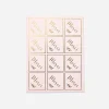 Sale Arty Fêtes Factory 24 Powder Pink Thank You Stickers