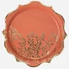 Cheap Arty Fêtes Factory 8 Pretty Terracotta Sprigs Plates