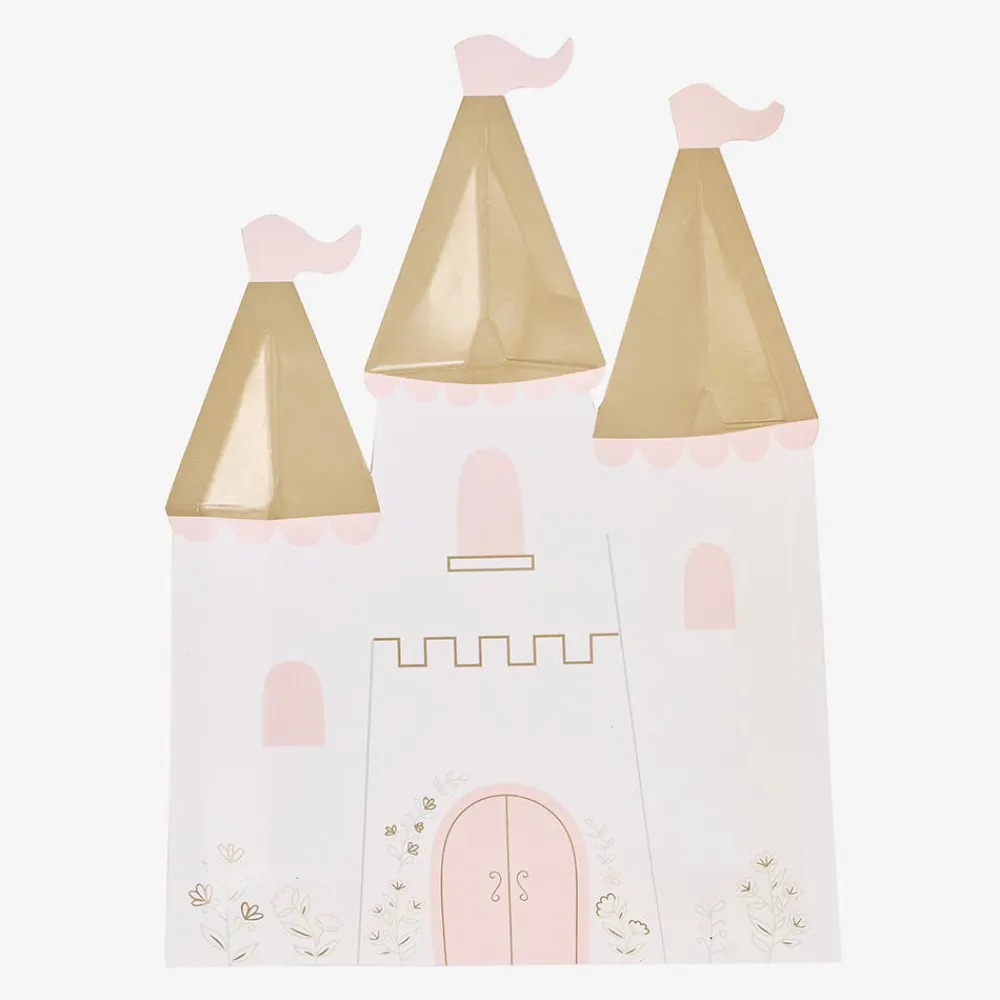 Store Ginger Ray 8 Princess Castle Plates