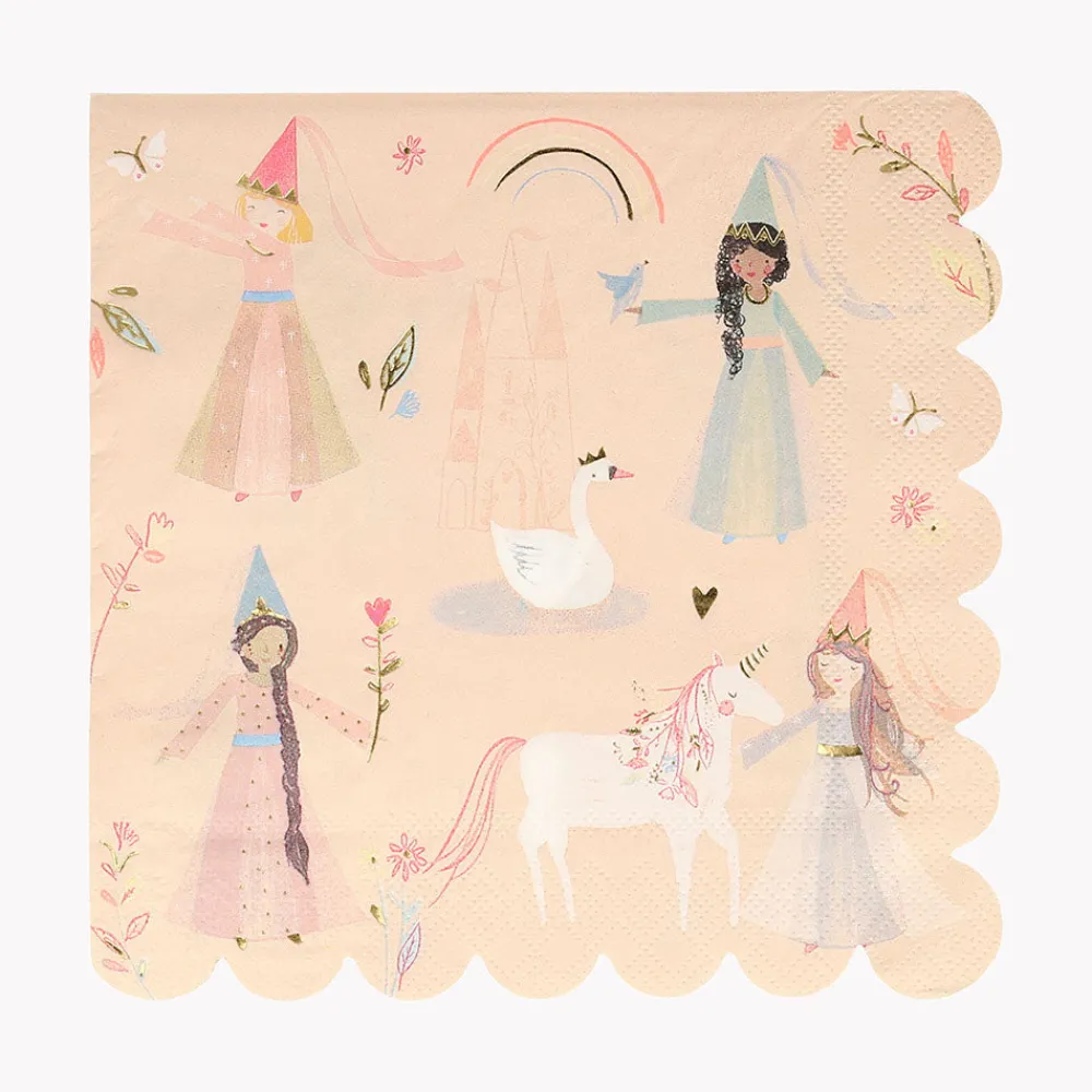 New Meri Meri 16 Princess Napkins