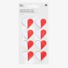 Sale Rico Design 8 Red Heart Honeycomb Stickers