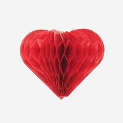 Sale Rico Design 8 Red Heart Honeycomb Stickers