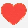 Fashion Party Deco 20 Red Heart Paper Napkins