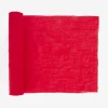 Fashion Arty Fêtes Factory 1 Red Muslin Table Runner