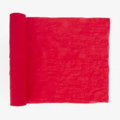 Fashion Arty Fêtes Factory 1 Red Muslin Table Runner