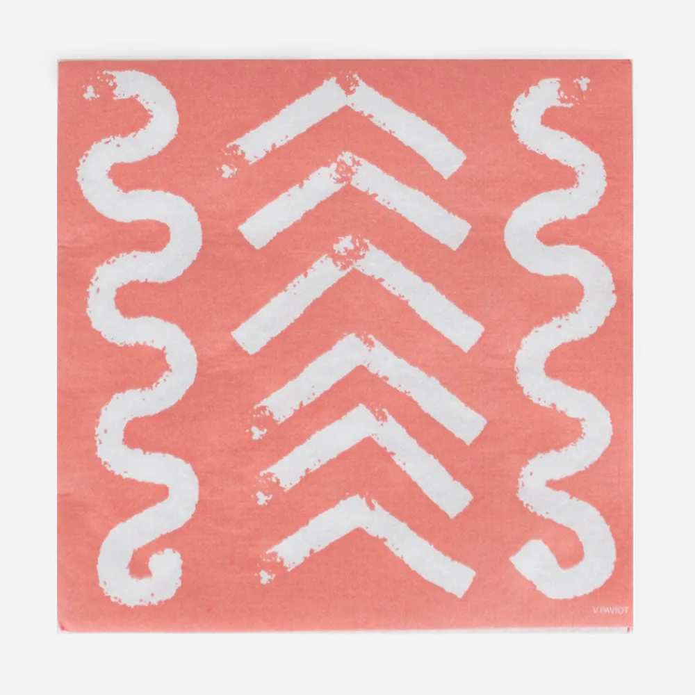 Hot Françoise Paviot 20 Red Ocher Khaima Napkins