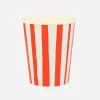 Online Meri Meri 8 Red Striped Cups