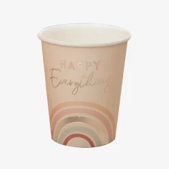 Outlet Ginger Ray 8 Retro Rainbow Cups