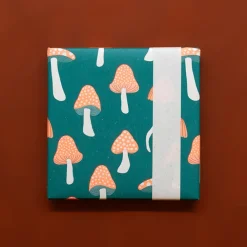 Online House of Products 1 Roll Of Mushroom Wrapping Paper