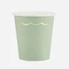 Fashion Party Pro 8 Sage Green Scalloped Cups
