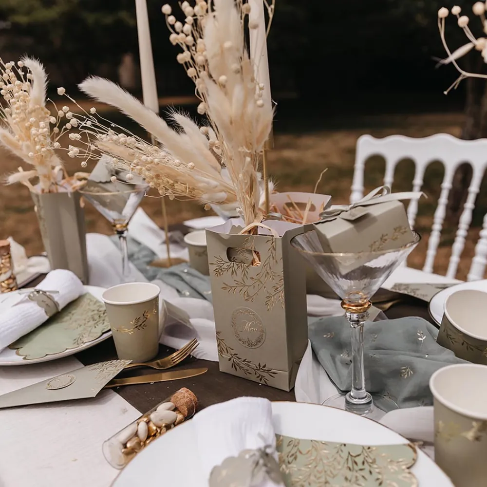 Shop Arty Fêtes Factory 16 Sage Twig Napkins