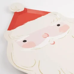 Flash Sale Meri Meri 8 Santa Claus Plates