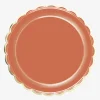 Clearance Party Pro 8 Scalloped Terracotta Plates