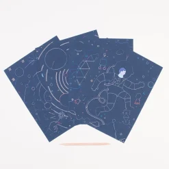 Store Djeco 4 Scratch Cards - Cosmic Mission